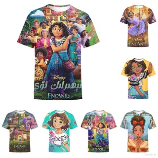 Disney Encanto Camiseta Para Niños Niñas Niño Unisex Camisetas Cuello Redondo Tops Moda Camisa Todo Partido Verano