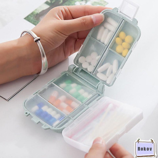 Rokov Three-layers Mini Pill Box no tóxico Degradable píldora caja (7)