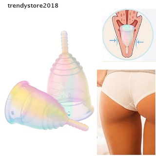trendystore2018 multicolor suave copa menstrual de silicona femenina higiene período taza reutilizable mx