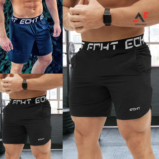<Shorts> pantalones cortos de hombre de secado rápido amigable a la piel de poliéster verano entrenamiento ropa deportiva para correr