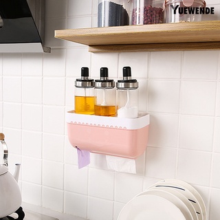 Yw plástico montado en la pared caja de pañuelos de papel higiénico titular caso organizador herramienta de baño
