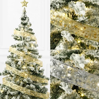Colorido árbol de navidad estampado cinta envoltura caliente estampado cinta 2m