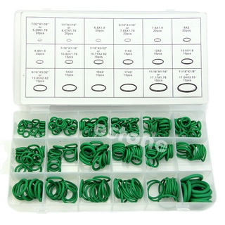 asai green 270pcs 18 tamaños kit de anillos métricos o anillo sellos de goma de nitrilo