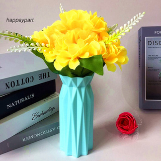 *HP* florero geométrico de Origami arreglo de flores contenedor para decoración de mesa de oficina en casa (4)