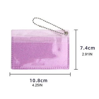 hom transparente mujeres pvc jelly bag mini money wallet bus tarjeta de crédito titular (2)