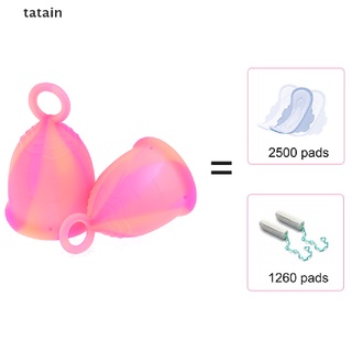 [TAIN] Copa Menstrual Con Anillo De Silicona Suave De Grado Médico Higiene Femenina Reutilizable FHS