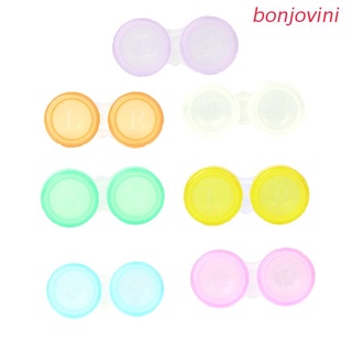 bonjo Lens Box Mini Random Plastic Soaking Portable Travel Contact Storage Case Holder