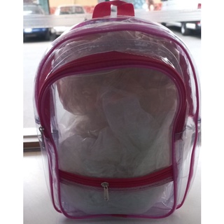 mochila transparente infantil con complementos amplios 🤪