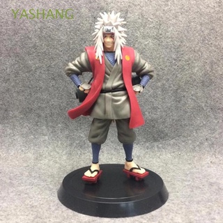 YASHANG Coleccionable Figura de acción de Jiraiya 19cm Naruto Jiraiya Naruto Anime CLORURO DE POLIVINILO Gama Sennin Jiraiya Juguete modelo Regalo Maestro de Naruto Ver de pie