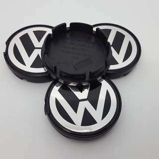 4 tapas de cubo de emblema de coche, cubierta central, cubierta de repuesto para Volkswagen