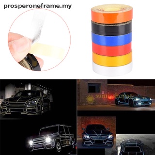 [prosperoneframe] Cinta reflectante para rollos de coche, 1 cm x 5 m, cinta adhesiva de advertencia de seguridad, decoración [MY]