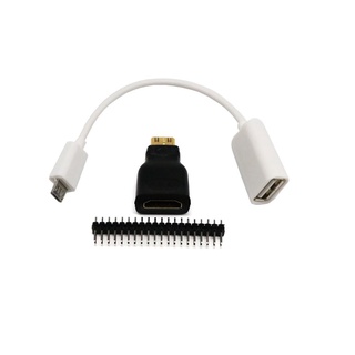 [twomotor] 3In1 For Raspberry Pi Zero Ad Ter Kit To HDMI-compatible Cro Usb-Usb Female