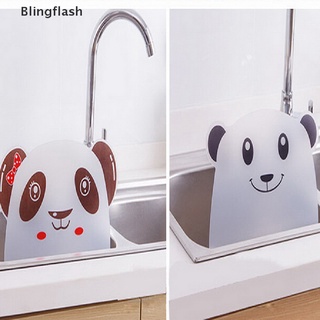 Blingflash lindo panda forma fregadero agua salpicadura piscina impermeable deflector placa gadget ventosas rack MY