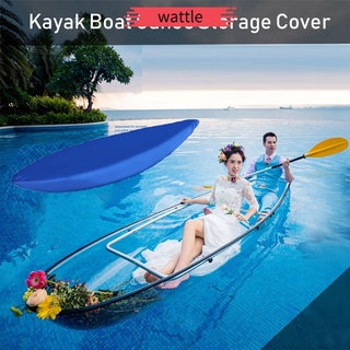Wattle gris/azul Kayak cubierta impermeable canoa barco escudo cubierta de almacenamiento de polvo Universal profesional resistente a los rayos UV multitamaños accesorios/Multicolor