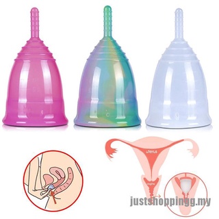 {just} Copa Menstrual suave Multicolor de silicona para higiene femenina taza reutilizable