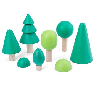 lala niños bosque bloques de construcción juguetes de madera arco iris simulación árbol regalo educativo