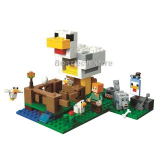 21140 Lego Minecraft Bloque De Construcción The Chicken Coop Ladrillos My World Series Figuras De Acción Regalos Juguetes Niños Para 18035 (4)