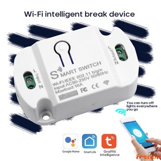 16A Wifi Smart Switch Temporizador Interruptores Inalámbricos Home Automatización Compatible Con Tuya Alexa Google feerlon