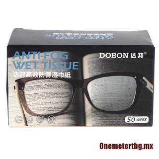 [Onemetertbg] 50 toallitas antiniebla gafas premoistizadas antiniebla lente desfogger toallitas de gafas
