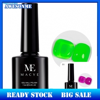 <Awe> Excellent Saturation Nail Gel Polish Glow In Dark Fluorescent Neon UV Gel Fluorescent for Female