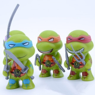 1pcs ninjaed god adolescente mutant ninja tortugas tmnt figura de acción pvc de dibujos animados ninja tortugas muñeca con armas juguetes de niños