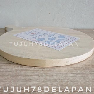 ⋆ 26cm tabla de cortar de madera redonda grande/26 cm de grosor de la tabla de cortar Pizza/ZGM tabla de cortar madera