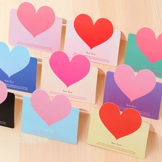Cute Love Heart Greeting Cards / Blessing Envelope Card Xmas Cards For Valentine's Day Christmas Decoration (2)