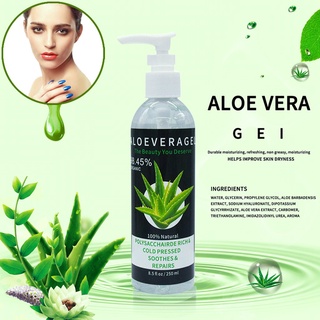 Vinsonshop Aloe Vera Gel Hidratante Loción Facial Crema Perfectamente Lisa A La India 250ML