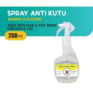 Volk Pets pulgas y garrapatas Spray 250ml Anti piojos Spray para perros gatos