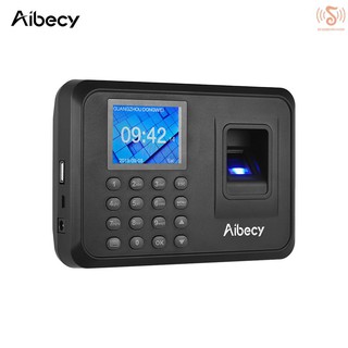 ML Aibecy máquina biométrica de asistencia con contraseña de huellas dactilares multiidioma con pantalla LCD de 2.4 pulgadas gestión de empleados