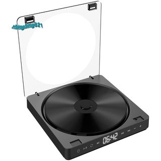 Reproductor de CD portátil versión de auriculares doble botón de contacto Reproductor CD Walkman recargable a prueba de golpes pantalla LCD (1)