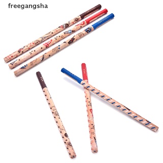 [freegangsha] 12Pcs Cute Cartoon Colorful Wood Pencil Black HB Lead Student Stationery Gift XDG