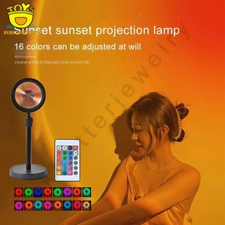 Sunset lámpara de luz de noche Led iris proyector para hogar hogar decoración de fondo lámpara de atmósfera Colorida BEAUTIYUH