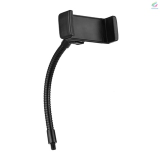 Fy soporte de abrazadera de teléfono plegable con montaje en tornillo 1/4 para montaje de anillo de luz LED Compatible con teléfonos inteligentes iPhone Android