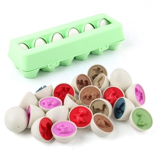 【abour】 Color Matching Egg Toy - Color Recognition Learning Toy for Toddlers - Pretend Play - Preschool Game - Montessori Education - Easter Eggs 【abour】