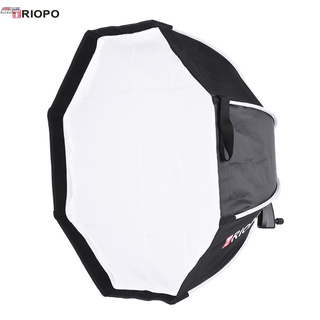 RC TRIOPO 65cm Foldable 8-Pole Octagon Softbox with Soft Cloth Handle for Godox Yongnuo Andoer On-camera Flash Light (1)