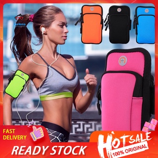 <hwb> Unisex Running Jogging Fitness Sport Mobile Phone Armband Bag Wrist Pouch Case