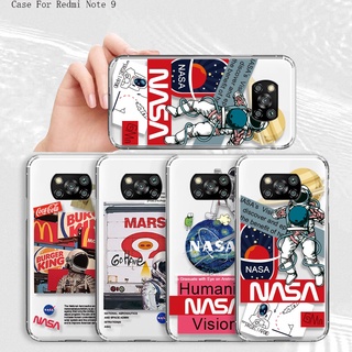 Xiaomi Redmi Note 10 10S 9S 9 9T 8 Pro 5G Funda Celular Suave Para Estuche NASA Astronaut