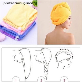 prmx toalla de microfibra para envoltura de cabello/toalla de secado para baño spa cabeza turbante twist dry shower hot grace