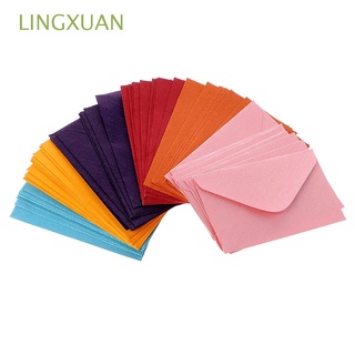 lingxuan suministros de oficina sobres de papel 50 unids/pack coloridos sobres mini sobres en blanco estacionario tarjeta de mensaje tarjetas de felicitación para carta para regalo invitación sobres/multicolor
