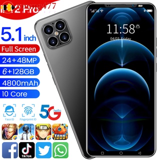 young477 5.1 Inch Ip12 Pro Smart Phone 6+128gb European Plug Multifunctional Smart Phone