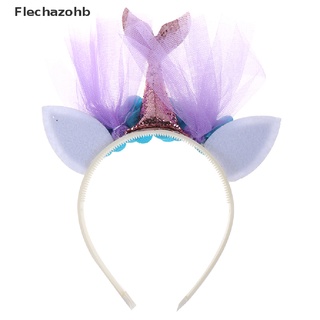 flechazohb| diadema de fiesta de sirenita corona de sirena sombrero de cola de sirena foto props 1er cumpleaños caliente