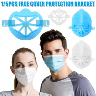 1/5pcs 3d reutilizable cubierta facial soporte de la boca interior soporte soporte separado espacio de respiración unisex