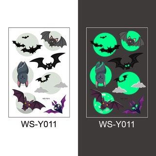 Yiicai - pegatina impermeable para Halloween, diseño de murciélago, ambiente divertido, Halloween