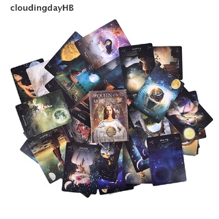 CloudingdayHB 44PCS Queen Of The Moon Oracle Cards English Version Board Game Tarot Cards Popular Goods