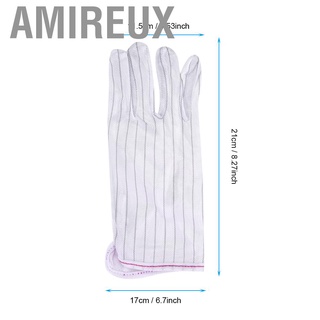 Amireux 1 Piar guantes antiestáticos lentes blancos profesionales guantes de limpieza herramienta