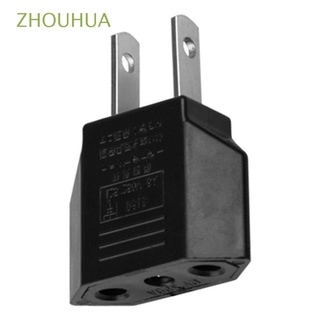 zhouhua 5 unids/lote adaptador de conversión de viaje enchufe convertidor de salida 500w cargador adaptadores enchufe de alimentación ue a ee.uu.