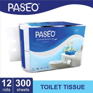 Tisu baño baño inodoro PASEO 3 capas PREMIUM baño pañuelos 300'S conjunto contenido 12 rollos