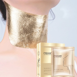 1pcs cuello dorado V-cara máscara hidratante levantamiento esculpir reafirmante reducción de arrugas