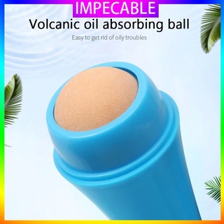 Bola de piedra volcánica portátil absorbente de aceite minerales para reducir los poros y limpiar aceite facial y refrescante instrumento de belleza de la piel IMPECABLE